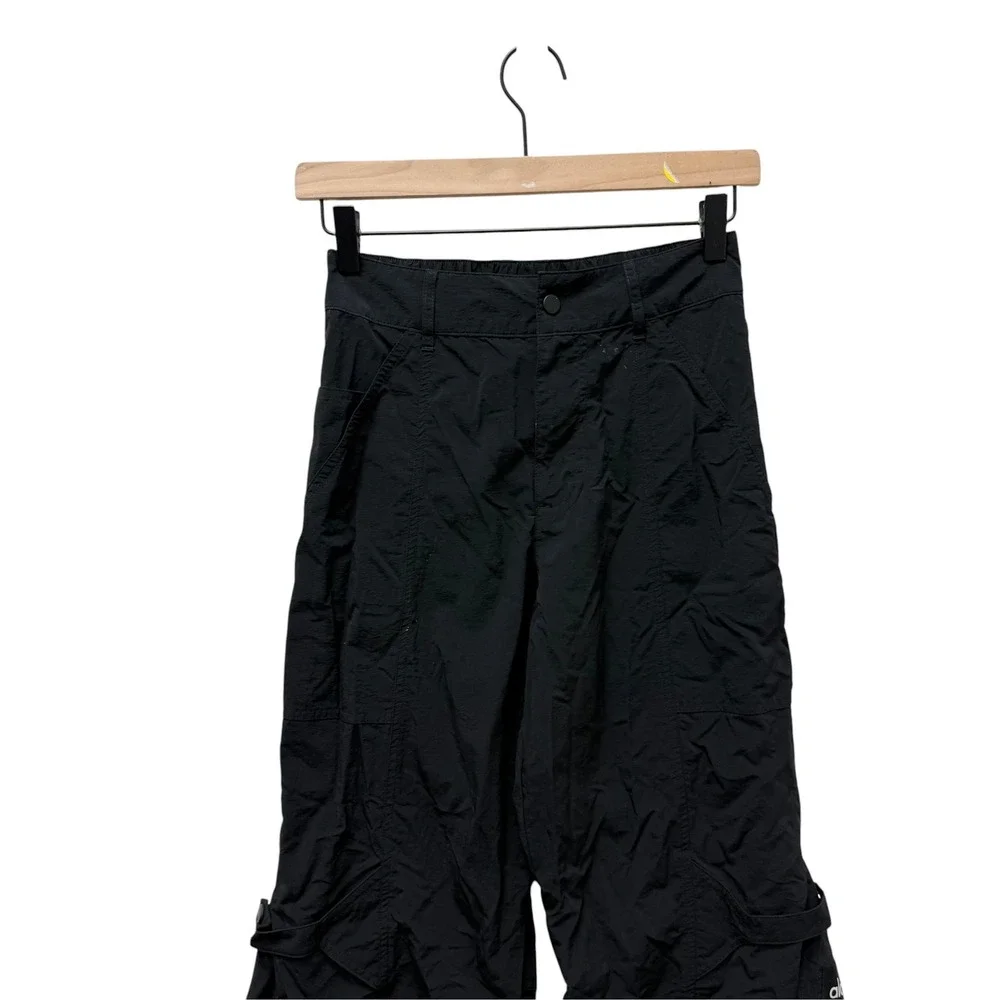 Alo Yoga High-Waist Voyager Trouser Black Wide Leg Cargo Pants XXS